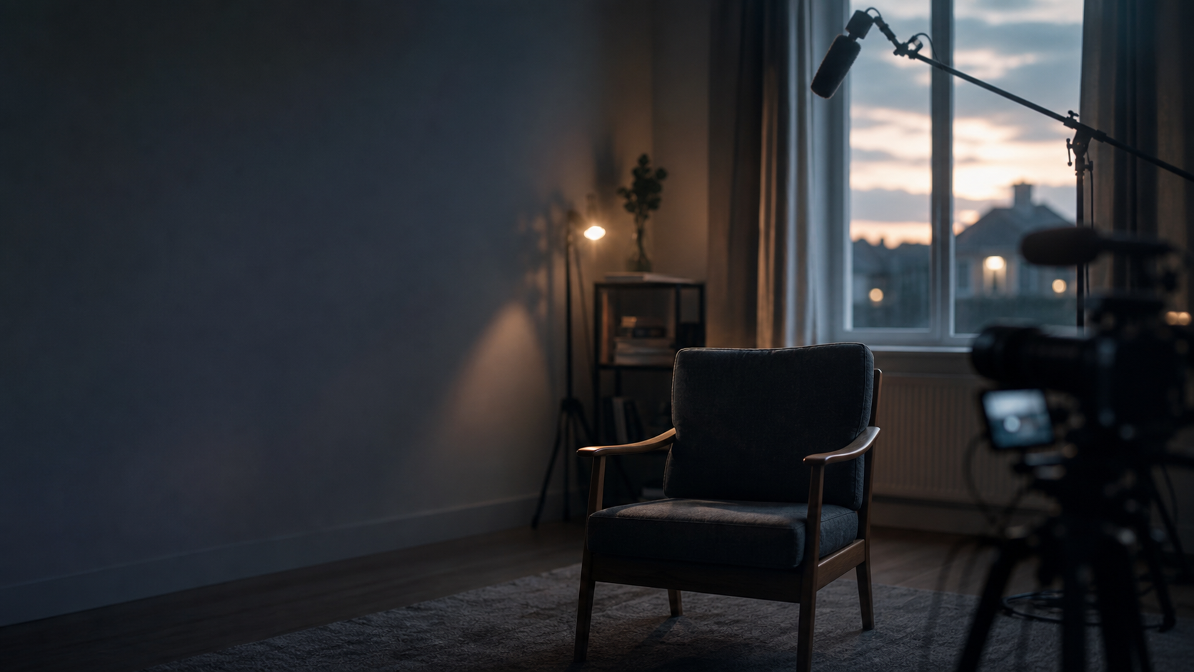 A documentary interview setting for Our Voice